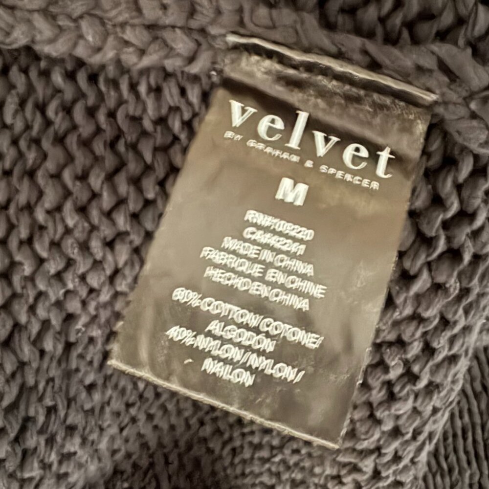 NWT Velvet by Graham & Spencer Terrah Cardigan, Sz M - Picture 4 of 4